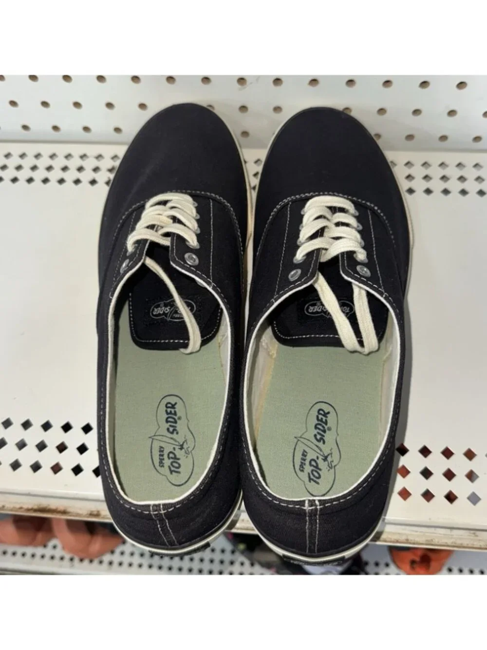 Sperry Classic CVO Mens Canvas Casual Lace Up Boat Shoes Size 12 Black